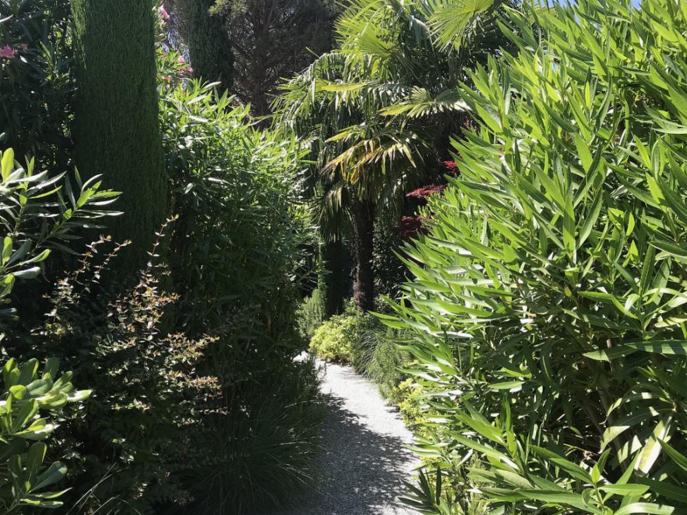 Le jardin intérieur de la Maison Pic à Valence